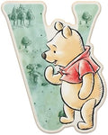 Disney Winnie the Pooh Letter V Wood Wall Decor by OpenRoadBrands