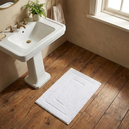 GRANNY SAYS White Bathroom Rug 20" x 32", Non-Slip Microfiber Bath Mat - Image 5