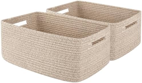 OIAHOMY Storage Basket for Shelves, Closet Cube Storage Bins Baskets for by MasterofSpaceOptimization