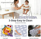 Non-Slip Baby Splat Mat for Under High Chair - Image 5