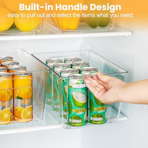 YIHONG 8 Pack Clear Storage Bins, Pantry Organizer Bins - Image 4