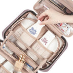 NISHEL Travel Toiletry Bag for women, Portable Hanging makeup Organizer - Image 5