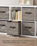 SONGMICS Storage Cubes, 11-Inch Foldable Closet Organizers - Image 3