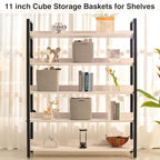 11 Inch Cube Storage Bins, 11x11 Organizer Bins - Image 3