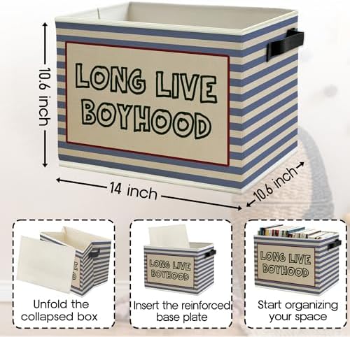 Long Live Boyhood Boys Storage Bins Box - Image 6