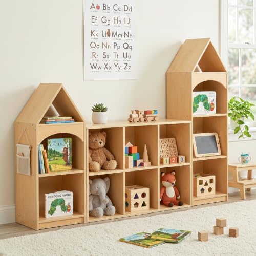 OOOK 6 Cube Storage Organizer, Double-Use Montessori Bookshelf Toy Storage - Image 6