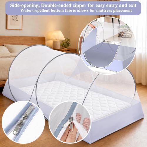 Pop Up Mosquito Net Foldable Cloth Base Mesh Tent - Image 3