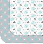 Pack and Play Sheets, Mini Crib Sheets, Stretchy Playard Fitted Sheet by Moonsea