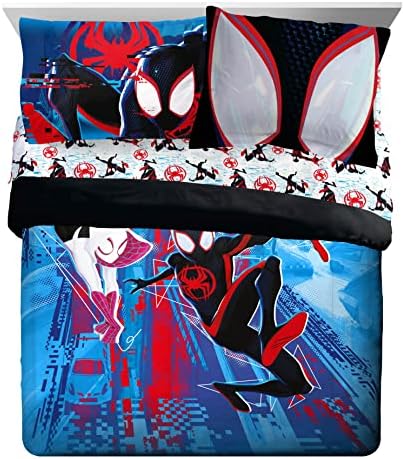 Marvel Spiderman Queen Comforter Set 7 Piece Kids Bedding - Image 2