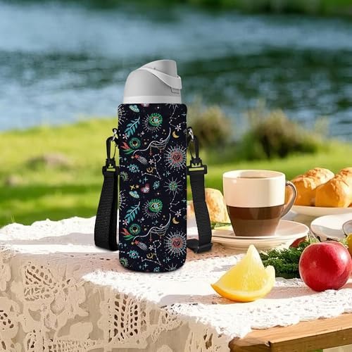 AUPET Water Bottle Bag Carrier, 24oz/32oz Insulated Neoprene bottle Sling - Image 5
