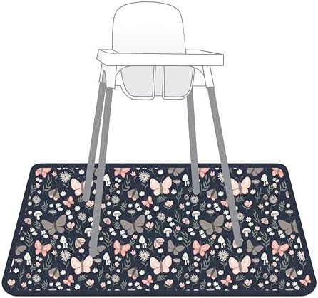BapronBaby Butterfly Garden Waterproof Splash Mat Catch All Floor Cover by BapronBaby