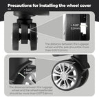8Pcs Luggage Wheel Covers, Travel Accessories - Image 6