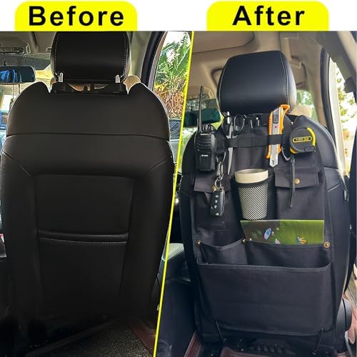 Black Car Seat Back Organizer - Image 6
