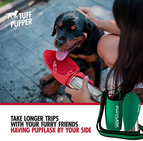 Tuff Pupper PupFlask Insulated Neoprene Dog Water Bottle Holder Sling - Image 3