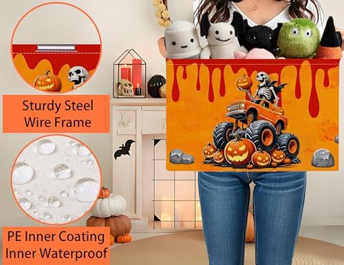 Large Halloween Themed Candy Gift Boo Basket - Image 3