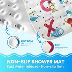Baby Bath Tub Mat, Extra Large Non Slip Kids Cartoon Bathtub Shower Mats - Image 3