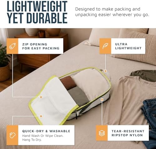TRIPPED Travel Gear Large Compression Packing Cubes 7-Piece Set - Image 3