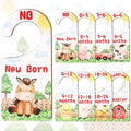 Baby Closet Dividers 8PCS, Farm Animal Theme Wooden Double-Sided Clothes Size by CORNERLACE