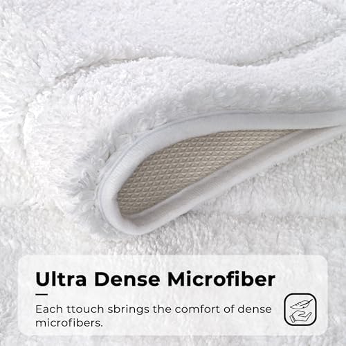 GRANNY SAYS White Bathroom Rug, Cute Bath Mat - Image 5