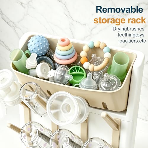 GoMaihe Baby Bottle Drying Rack: Space Saving Vertical Bottle Dryer Holder - Image 4