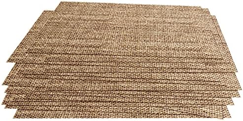 100 Pcs Disposable Burlap Printed Paper Placemats 11.02 x 13.8 Inch Rustic - Image 3