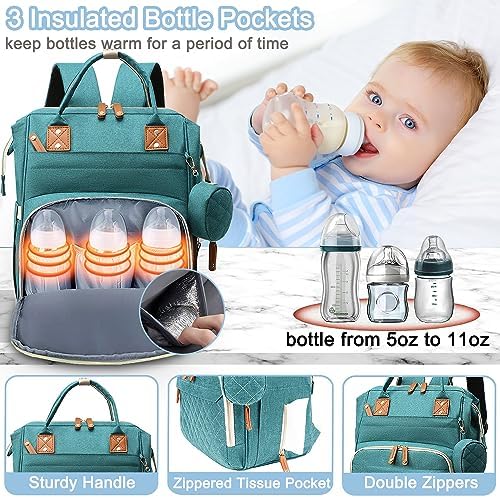 SHITIESHOU Diaper Bag Backpack Baby Bag, Baby Girl Boy Diaper Bag - Image 4