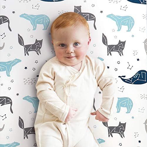 Pack n Play Stretchy Fitted Playard Sheet Set BROLEX 2 Pack Portable Mini Crib - Image 5