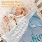 Custom Baby Girl Minky Crib Bedding Set, Cute Bedding 3 Pcs Set - Image 2