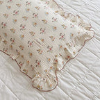 BuLuTu Cotton Muslin Ruffles Toddler Pillow Case - Image 6