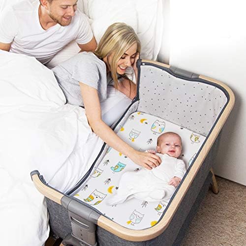 Stretchy Bassinet Sheet Set BROLEX 2 Pack Snug Fitted Cradle Fitted Sheets - Image 5