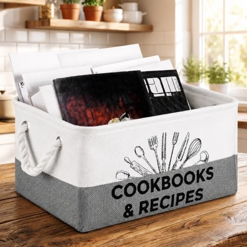Marsui 1 Pcs Cookbook & Recipe Book Basket Cook Lover Gifts by Marsui