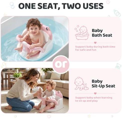 Baby Bath Seat for Babies 6 Months & up, Non-Slip Infant Bathtub Seat - Image 2