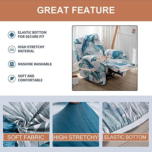 Recliner Chair Covers 4-Pieces Recliner Slipcovers Lazy Boy Chair Covers - Image 2