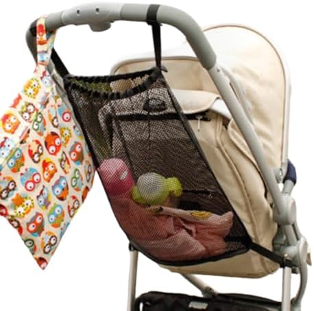 Universal Stroller Organizer, Universal Baby Stroller Hanging Mesh Pocket - Image 2
