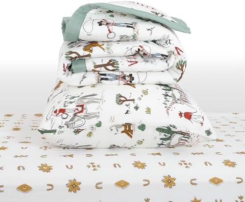 Little Unicorn Toddler Bedding 3-Piece Set | Includes Comforter, Crib Sheet & - Image 2