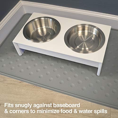 PetFusion Toughgrip Large Plus Dog Food Mat. Waterproof, Extra Tough FDA Grade - Image 4