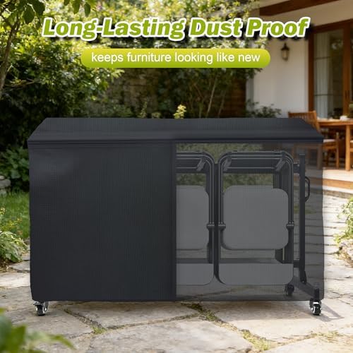 RANTILA Folding Chair Cart, Heavy Duty Chair Storage Dolly Holds 42 Chairs or - Image 7