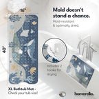 homerella Bathtub Mat Non Slip Kids 40x16 Baby Bath Mat Non Slip Anti Mold - Image 3