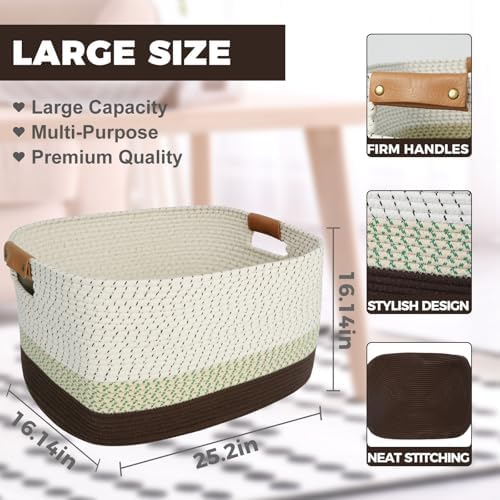 danpinera 108L Large Basket for Living Room, Nursery & Laundry, Kids Toy Basket - Image 2