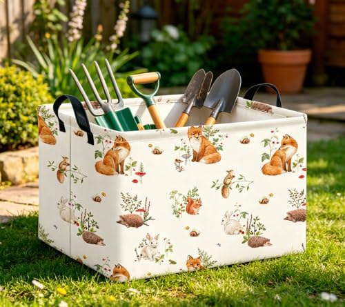CLOCOR Rectangular Storage Basket, Collapsible Storage Bin, Waterproof Books Box - Image 2