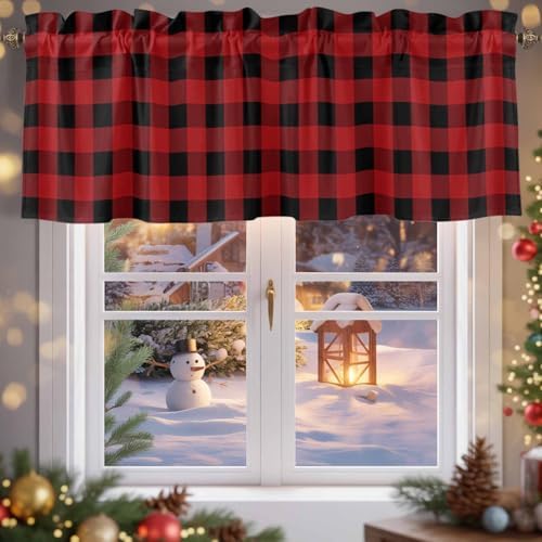 Vandarllin Christmas Kitchen Curtains Valances - Image 5