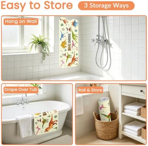 Baby Bath Mat for Tub, Non Slip Kids Bath Shower Mat, 40 X 16 Inch - Image 5