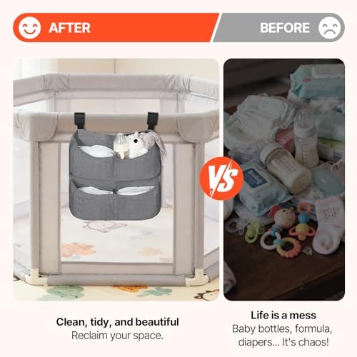 Hanging Diaper Caddy for Crib, Diaper Organizer - Image 4