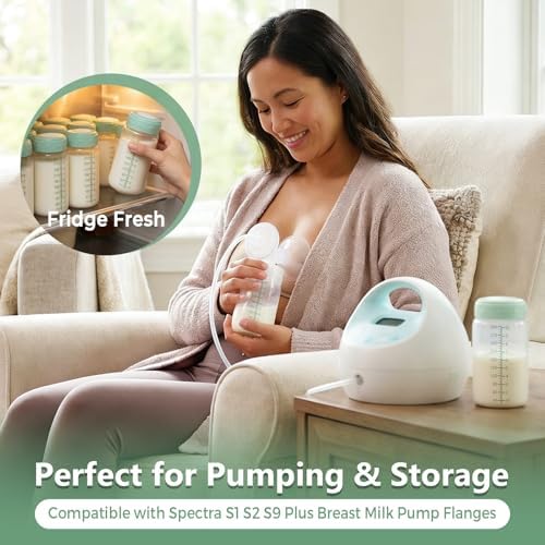 6PCS Breastmilk Storage Bottle, BPA Free Wide-Neck Spectra Bottles - Image 3