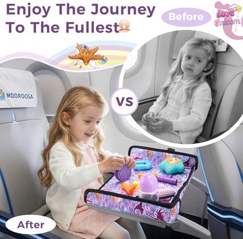 COOLBEBE Airplane Tray Table Cover, Foldable Travel Tray Cover - Image 5