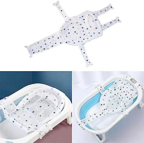 Adjustable Baby Bath Seat Support Net Newborn Baby Anti Slip Bathtub Support - Image 4