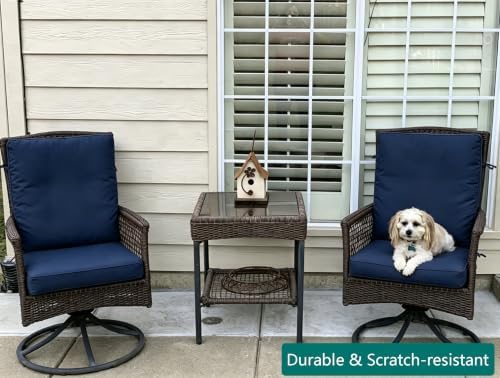 Outdoor High Back Dining Chair Cushions Cover 4-Pack - Image 7