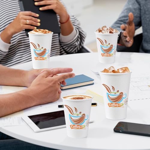 Lamosi 180 Pack 12 oz Coffee Cups, Disposable Paper Cups No Lids - Image 5