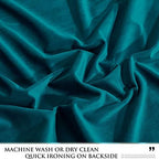 StangH Teal Waterfall Velvet Valance Curtains W79 inches, 1 Panel - Image 6
