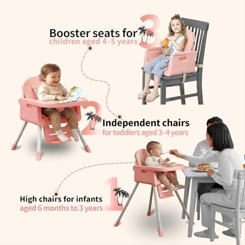 3-in-1 High Chair for Babies and Toddlers, Infant to Toddler Seating&Dining - Image 5